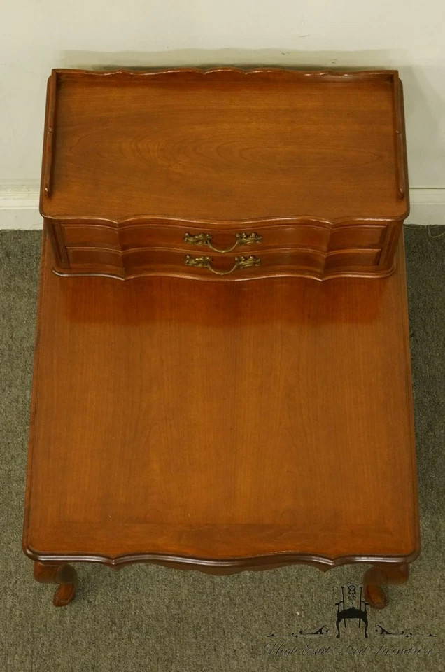 COLONIAL MANUFACTURING Colonial Style Solid Cherry 24x30" Accent Step End Tab... - Image 3 of 4