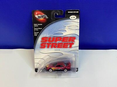100% HOT WHEELS SUPER STREET SERIES NISSAN SKYLINE 1 OF 4