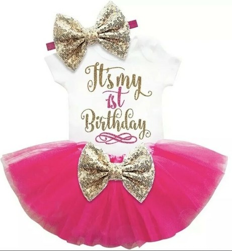 Toddler Kids Baby Girl Dress 1 Year Birthday Wear Christening Unicorn Party... - Picture 11 of 12