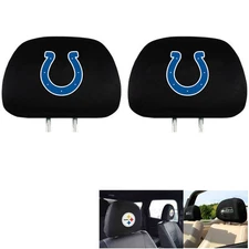 New Team ProMark NFL Indianapolis Colts Head Rest Covers For Car Truck Suv Van