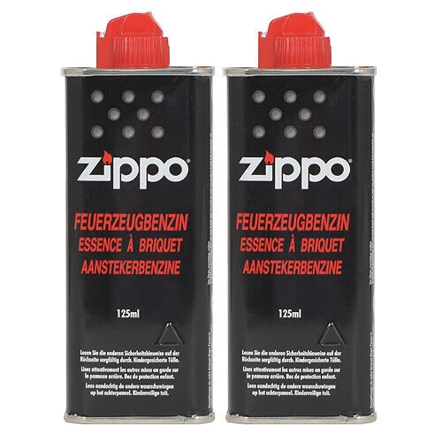 2 Stück Feuerzeugbenzin ZIPPO Original Benzin je 125 ml Zippo Feuerzeuge