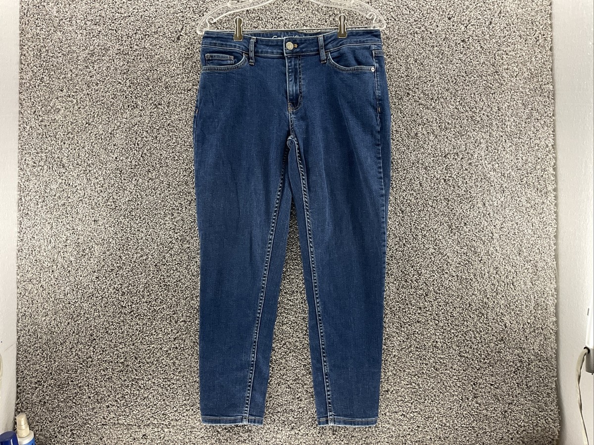 Calvin Klein Women's Skinny Ankle Jeans Sz 12- Medium Wash - Main Image
