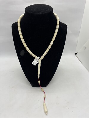 Camel Bone Tasbih, Islamic Prayer 33 beads, Rosary, Tasbeeh 33,6gr. 6,5x12mm