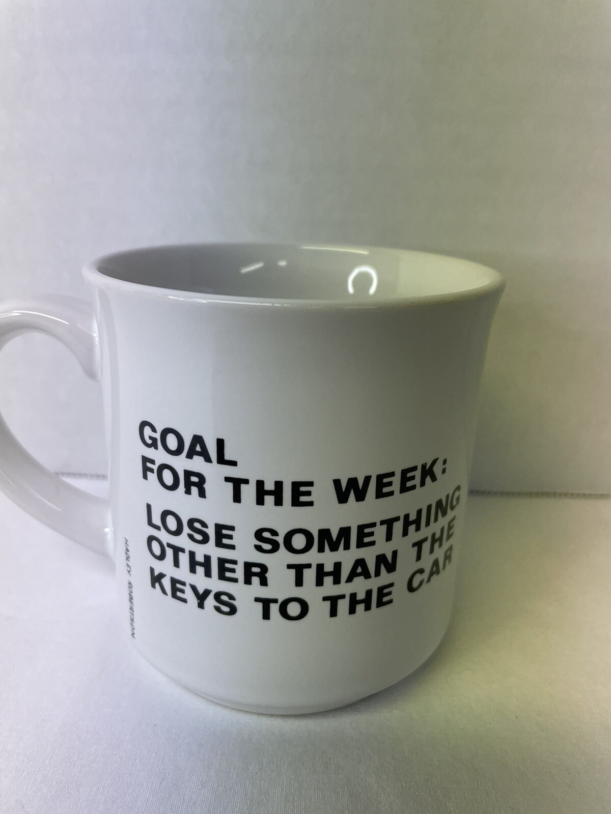 Vintage Hadley Robertson Coffee Mug 10oz "Goal Of the Week"