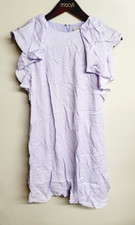 Michael Kors Women's Lilac Satin Ruffled Cap Sleeve Summer Dress Size Small NEW!