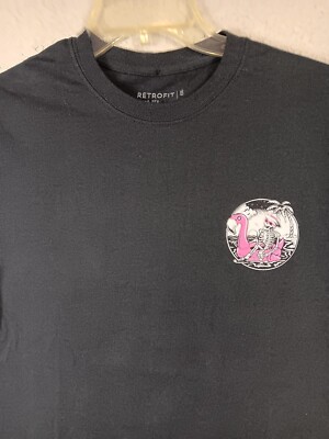 Retrofit All Washed Up Skeleton T Shirt Size Small Flamingo Skully