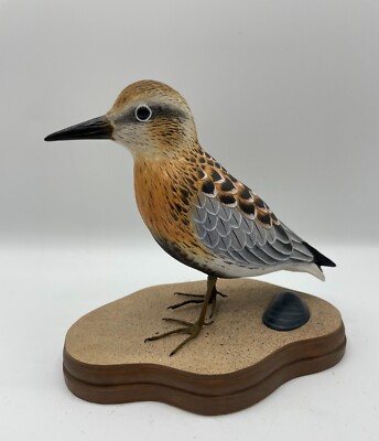 Rock Sandpiper Original Wood Carving