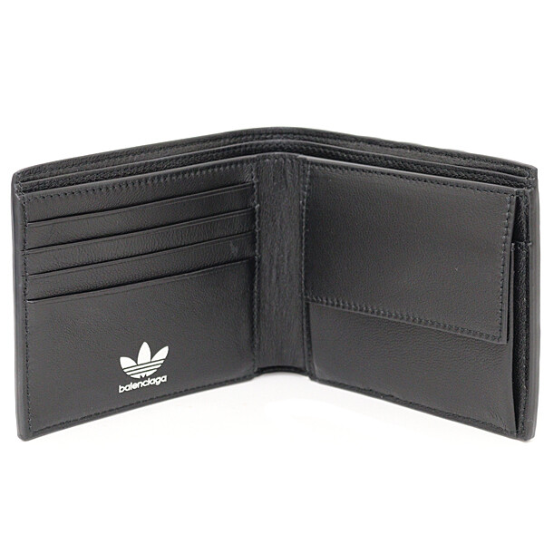 小物 BALENCIAGA logo wallet Balenciaga logo-print Wallet | Black | FARFETCH