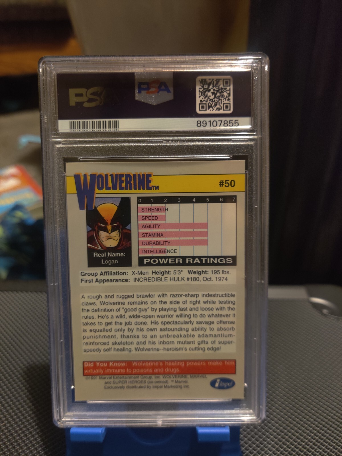 marvel cards graded view 3