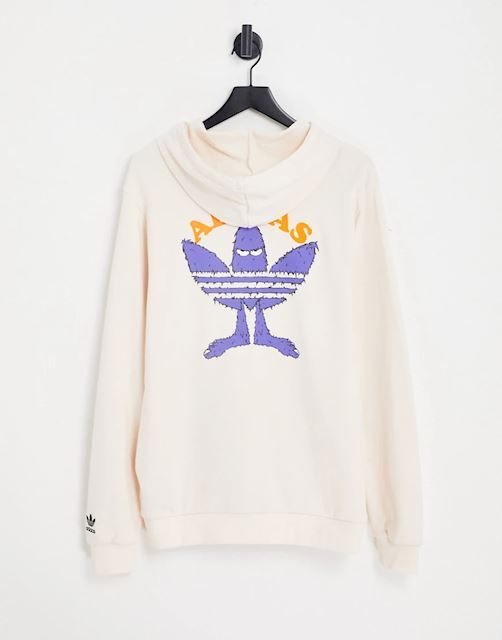 Adidas Originals Graphic Fun Hoodie Wonder White Men's XL