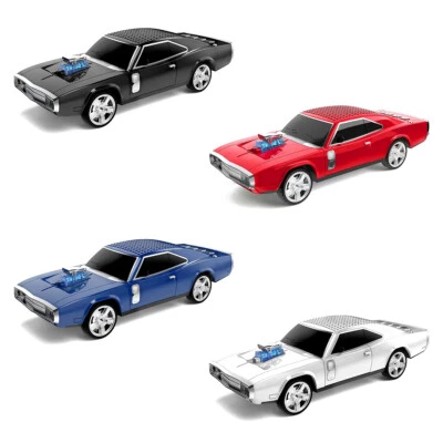 Dodge Challenger 1968 Bluetooth Portable Speaker w/ LED Light USB/AUX/FM Radio