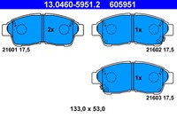 BremsbelÄGe Toyota P. Corolla 92-02