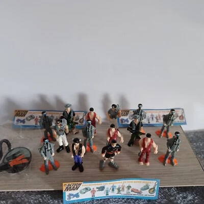 Lot Mini Figurines PVC ACTION MAN Cadbury HASBRO 2001 + Porte-clé  - Photo 1/4