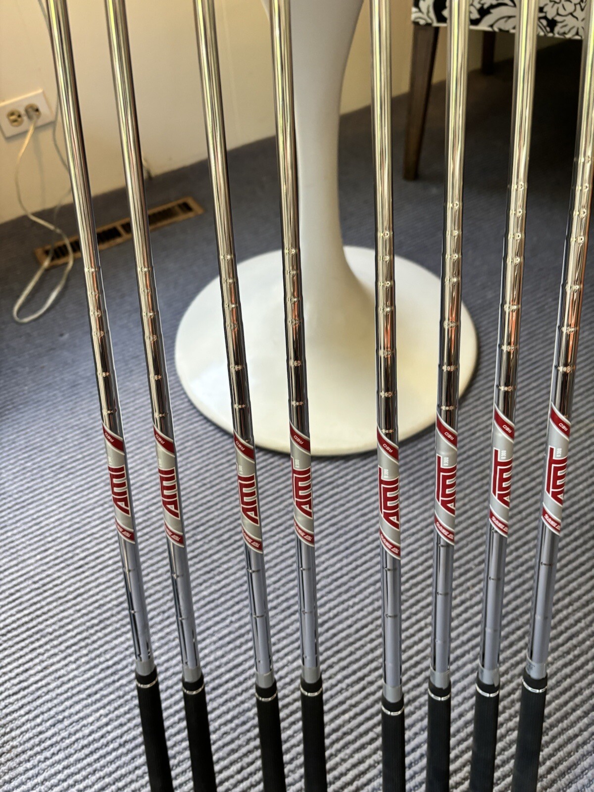 Titleist T350 set/8 Irons/553/ 1” Long/Mens/AWT Red R Flex/1 degree Upright eBay