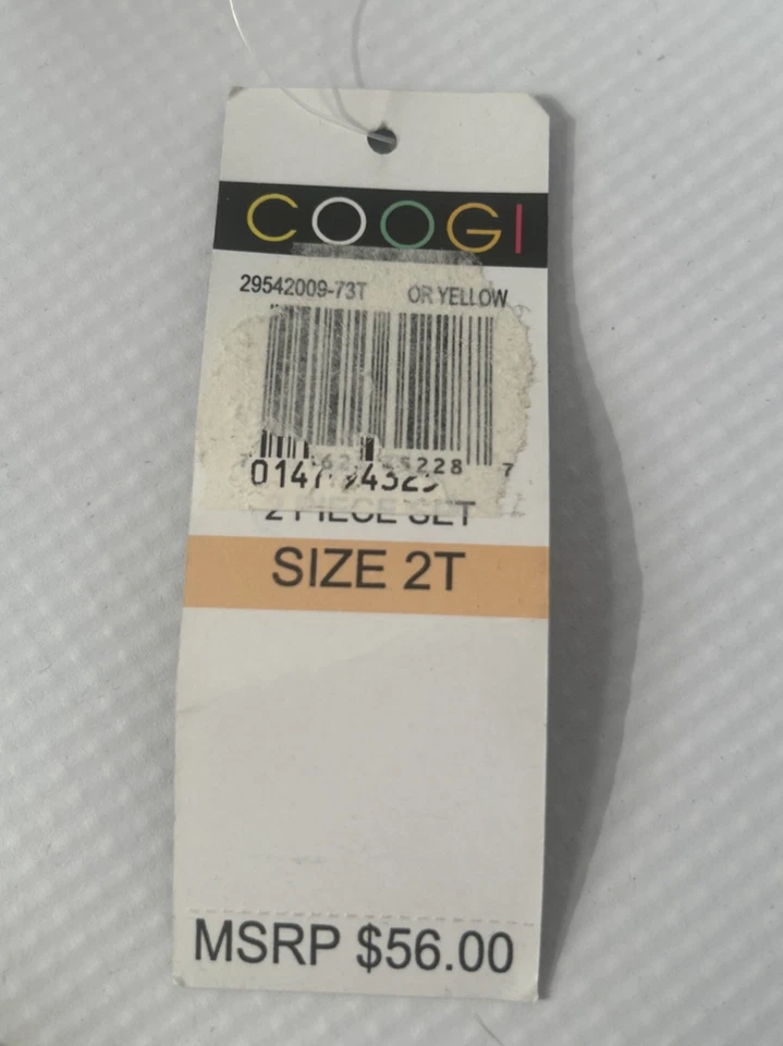 Camisa Coogi Niñas Amarilla Manga Larga Talla 2T Foto 2 de 4