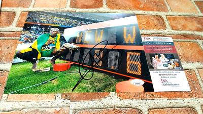 Usain Bolt Signed Autographed 8x10 Photo Olympics Gold JSA COA AX90759 SALE!