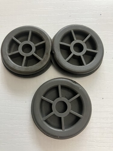 93-97 HONDA CIVIC DEL SOL OEM (3) SUN VISOR SCREW COVERS GRAY - Picture 5 of 5