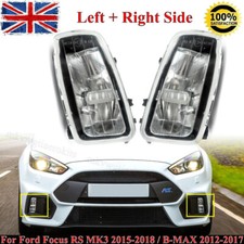 Pair Left+Right Fog Lights Lamps For Ford Focus RS MK3 2015-2018 B-MAX 2012-2017