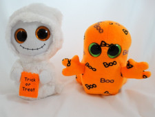 Ty Beanie Boos Ghoulie Mist the Halloween Ghost Lot Trick Or Treat Plush 6"