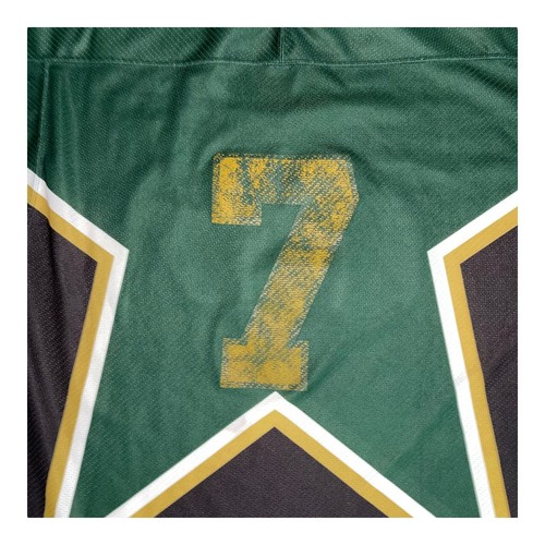 Camiseta en blanco vintage Dallas Stars CCM hecha en Canadá HYDRO #7 para hombre X-grande defectos - Imagen 4 de 20