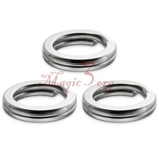 100pcs Stainless Steel Heavy Duty Fishing Split Rings Big Game Saltwater