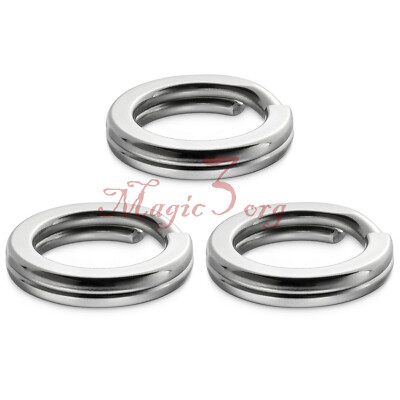100pcs Stainless Steel Heavy Duty Fishing Split Rings Big Game Saltwater