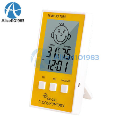 Digital Thermometer Hygrometer LCD Temperature Humidity Meter Weather Station #W