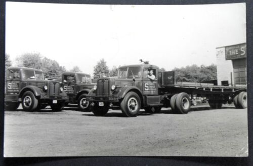 AUTOCAR TRUCK- SCHELL & SONS- REAL PHOTO ADVERTISEMENT CARD-POSTMARK 1951