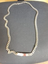Chain Silver Tone  PERRY ELLIS  -heavy