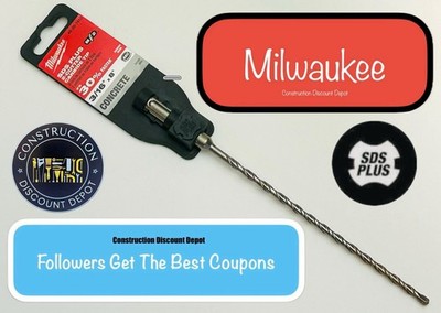 Milwaukee M2 48-20-7412 SDS+ 3/16 in. x 6'' x 8 in Hammer Drill Bit SDS Plus