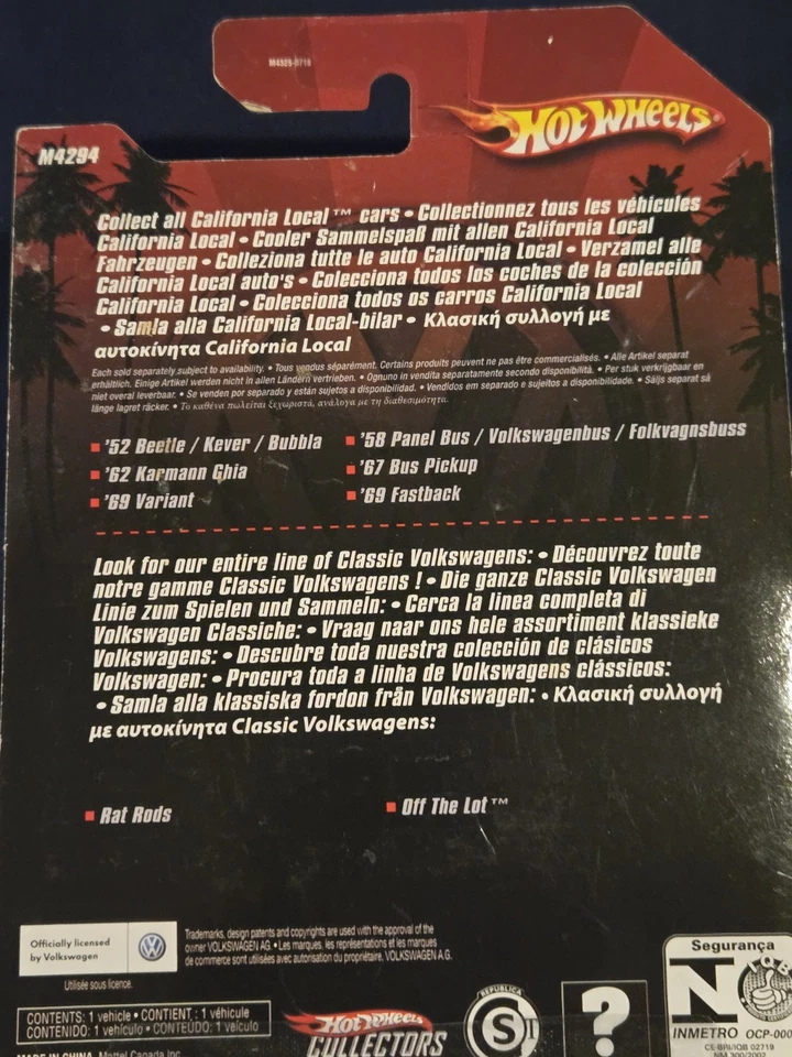 Autobús panel Hot Wheels 1958 Volkswagen. California local. Escala 1:50 Foto 3 de 3