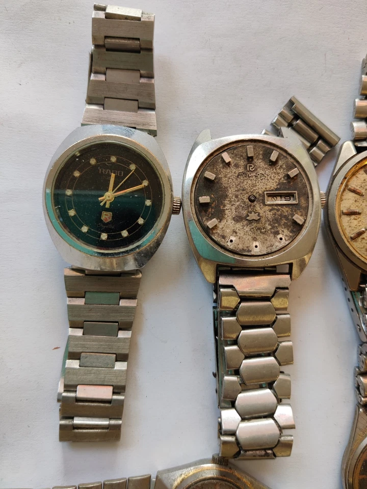 Lote de 16 relojes mixtos de colección - Reco automático, Oriente, Favre-Leuba, Westend piezas/reparación Foto 2 de 4