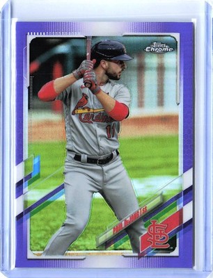 2021 Topps Chrome Paul DeJong Purple Refractor #118 SN /299 Baseball Card