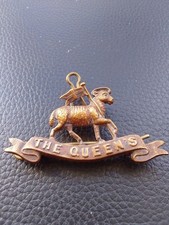 Queens Royal West Surrey Regiment Cap Badge with cotter pin