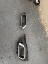 GENUINE BMW G05 X5 G07 X7 EXHAUST TIPS PIPES SILVER CHROME PAIR LEFT & RIGHT