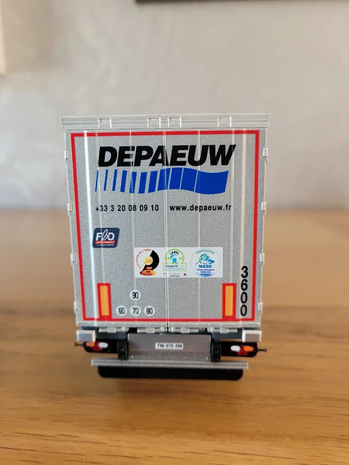 camion Eligor 1/43 Renault T Biocarburant tautliner transports DEPAEUW - Photo 4/4