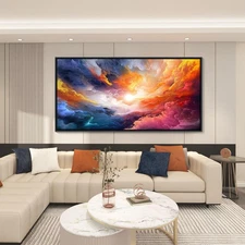 Pogusmavi Framed Colorful Wall Art | Abstract Canvas Art | Pictures for Livin...