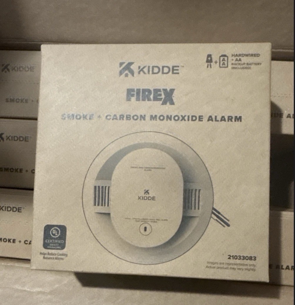 6 Pack NEW Kidde 21033083 CUACFEX Smoke And Carbon Monoxide Alarm Hard Wire Batt