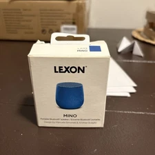 Lexon Mino Portable Bluetooth Speaker LA113, Blue New Open Box