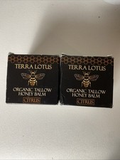 2 Terra Lotus Organic Tallow Honey Balm All Natural Moisturizer Citrus 2 oz Jar