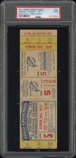 1951 WORLD SERIES BASEBALL GAME 5 FULL TICKETS (X2) PSA 2 / ONLY 6 HIGHER
