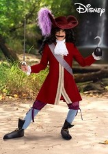 Deluxe Disney Captain Hook Costume for Boys SIZE XS with defect 