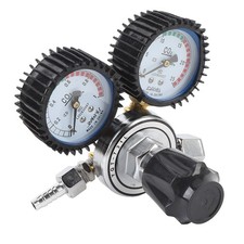 CO2 Regulator 2 Gauges Double Stage Precise Control Metal Construction LW