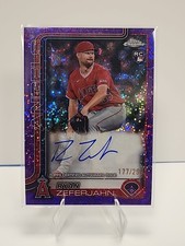 Ryan Zeferjahn 2025 Topps Chrome Purple Speckle Refractor Rookie Auto RC /299
