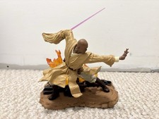 Star Wars Mace Windu Unleashed Figure Complete 2002 AOTC