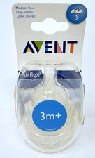 Avent Airflex 3 Month Medium Flow Pack of 2 Bottle Nipples