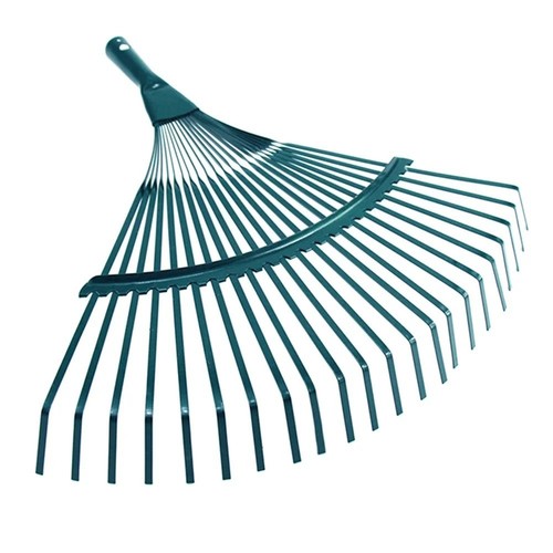 22-Tooth Durable Iron Garden Rake Head for Grass Farming Leaf Removal Landscapin - Afbeelding 6 van 7