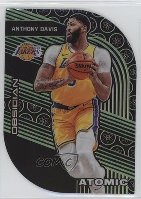 2019-20 Panini Obsidian Atomic Electric Etch Green 2/25 Anthony Davis #31 nd3