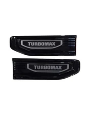 GMC Sierra Black Turbomax Fender Vent Emblems - Genuine GM (85086390)