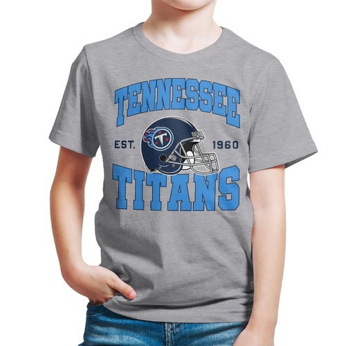 Clothing x NFL - Tennessee Titans - Team Helmet - Kids Short Sleeve T-Shirt f...